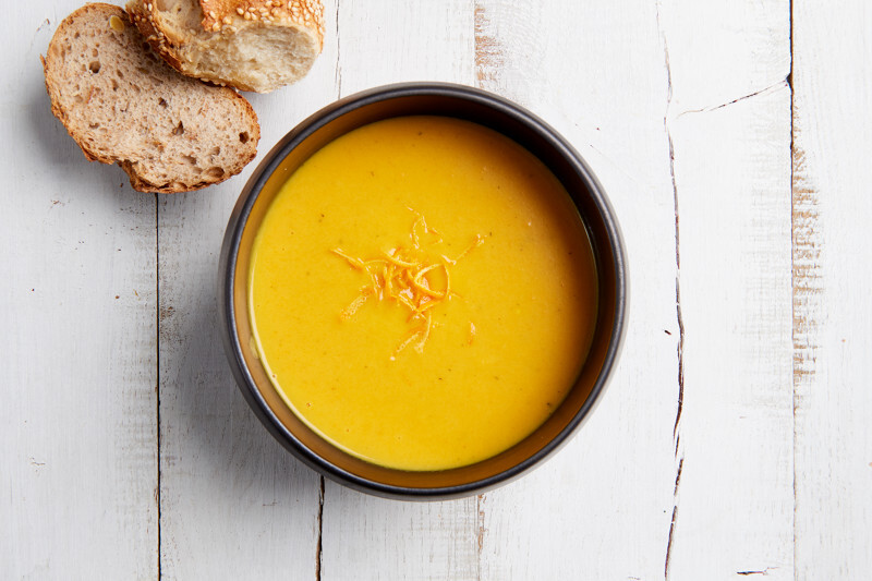 Velouté de légumes enrichi en protéines